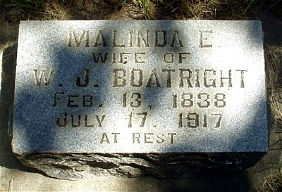 Malinda Evaline Neely Boatright Gravestone