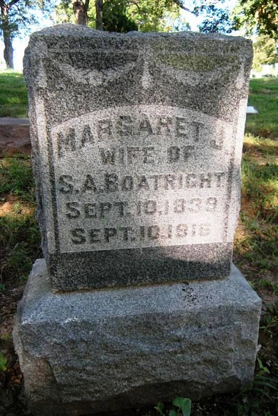 Margaret Jane Bryan Boatright Gravestone