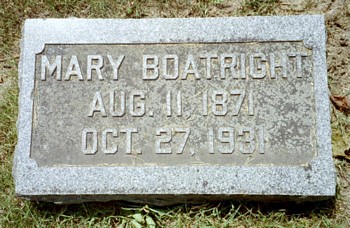 Mary Frances Boatright Marker