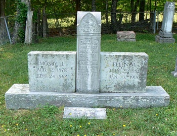 Mobsy John Carter and Mary Ellen Boatright gravestone
