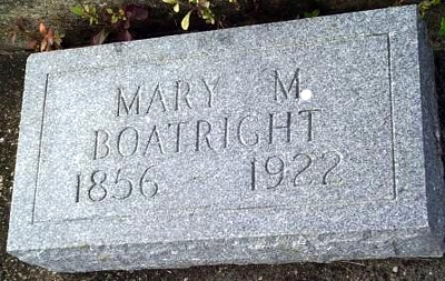 Mary M. Taylor Boatright Marker