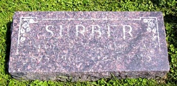 Mary Viola Boatwright and James Andrew Surber Marker