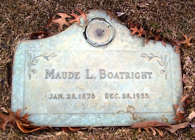 Maude L. Blakesley Boatright Gravestone