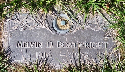 Melvin David Boatwright Gravestone