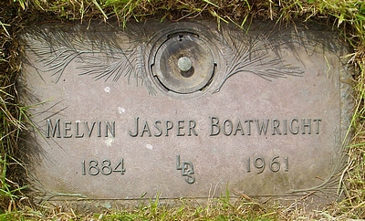Melvin Jasper Boatwright Gravestone