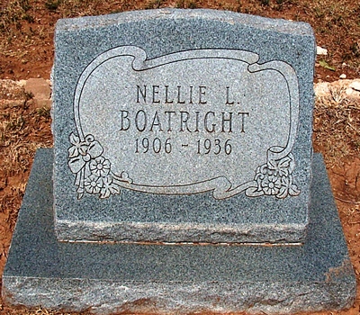 Nellie L. Boatright Gravestone
