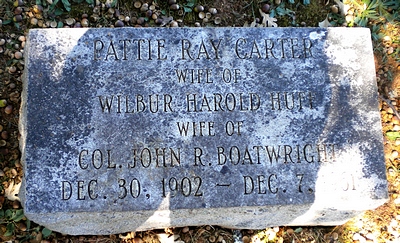 Patty Ray Carter Boatwright Marker