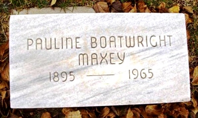 Pauline Boatwright Maxey Marker