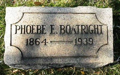 Phoebe Ann Logan Boatright Gravestone