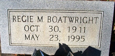 Recie Maybelle McArthur Boatwright Gravestone