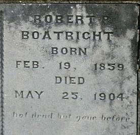 Robert P. Boatright Gravestone