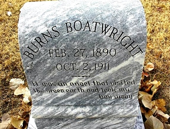 Robert Burns Boatwright Gravestone