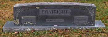 Robert Franklin Boatright and Mollie C. Morrison Gravestone