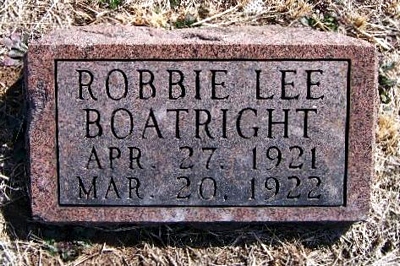 Robbie Lee Boatright Marker