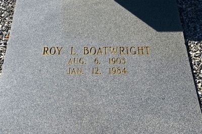 Roy L. Boatwright Gravestone