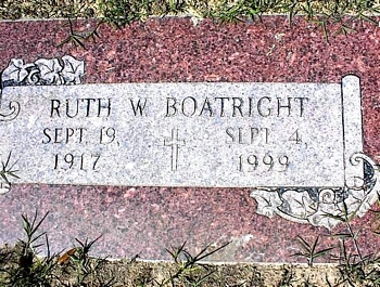 Ruth Wade Boatright Marker