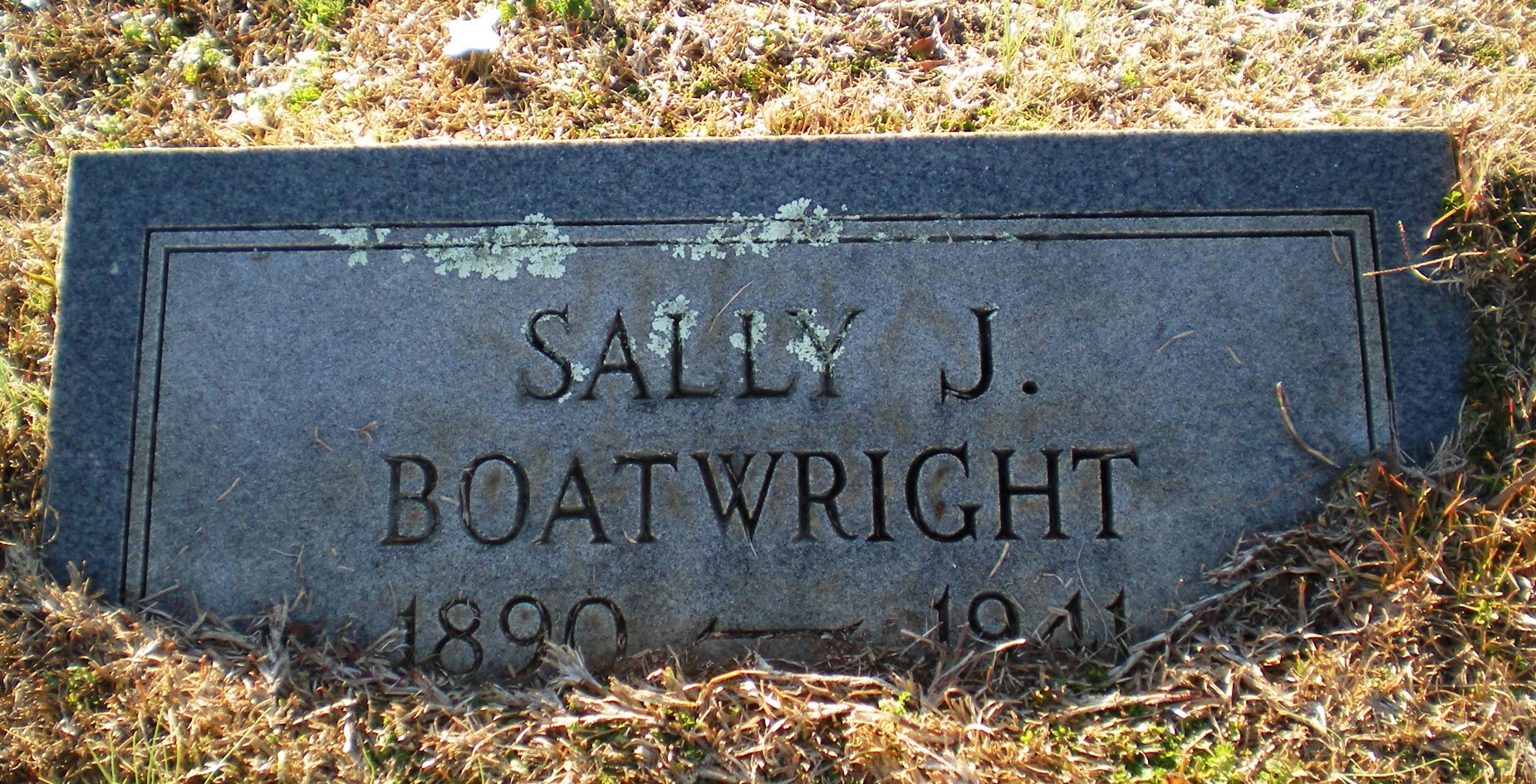 Sarah Sally Jennings Boatwright Gravestone