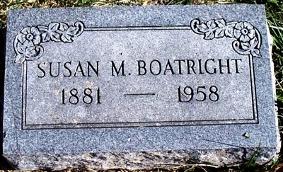 Susan Mary Fields Boatright Gravestone