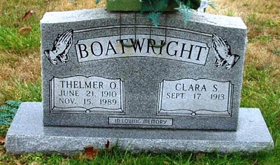 Thelmer Otis Boatwright Gravestone
