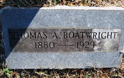 Thomas Alfred Boatwright Gravestone