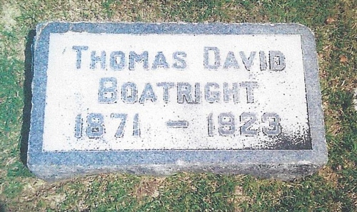 Thomas David Boatright Gravestone