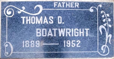 Thomas Dickerson Boatwright Gravestone
