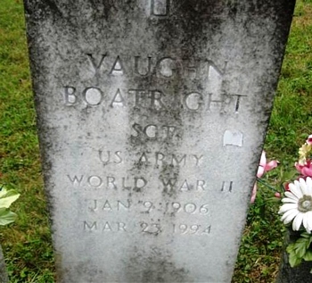 Vaughn Boatright Gravestone: