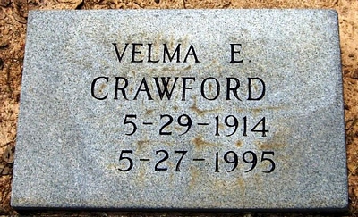 Velma Ethel Boatright Crawford Marker