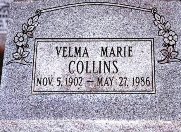 Velma Marie Boatright Collins Gravestone
