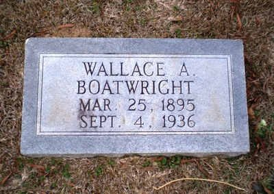 Wallace Alvin Boatwright Gravestone