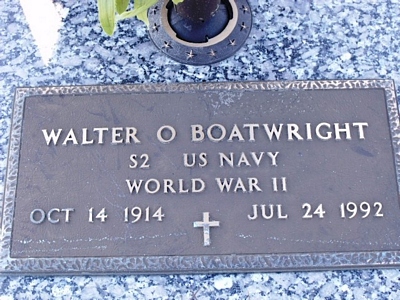 Walter O'Neil Boatwright Gravestone