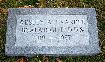 Wesley Alexander Boatwright Marker