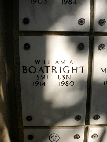 William Aubrey Boatright Gravestone