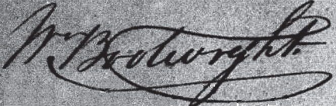 William Bootwright Signature