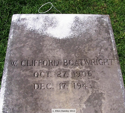 William Clifford Boatwright Gravestone