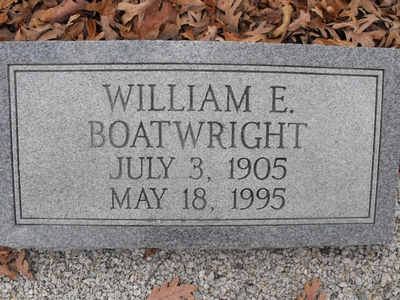 William E. Boatwright Gravestone