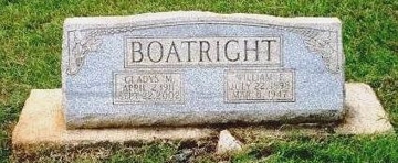 William Franklin Boatright and Gladys Mae Mullis Gravestone