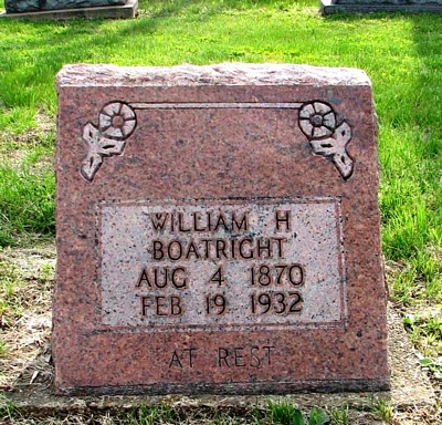 William Henry Boatright Gravestone