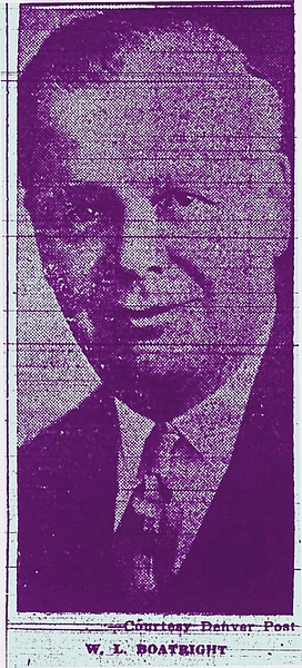 William Louis Boatright picture from Newspaper obituary story