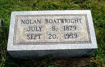 William Nolan Boatwright Gravestone