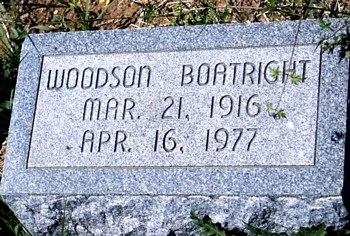 Woodson Louis Boatright Gravestone
