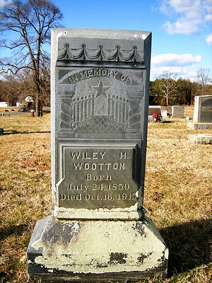 Wyley H. Wootton Gravestone