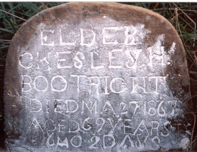 Chesley Hood Boatright Grave: